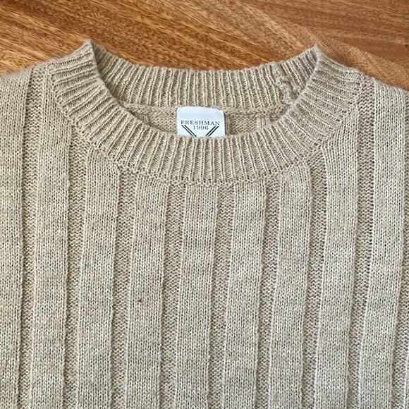 freeman 1996 Sweaters - Beige cozy sweater ribbed